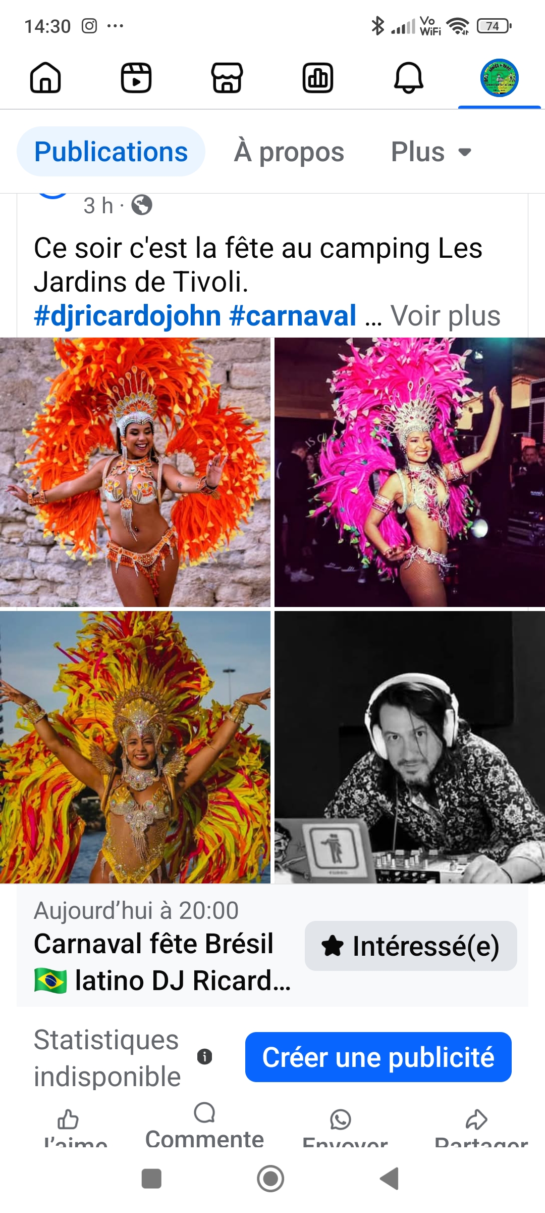 Soirée carnaval brésilien